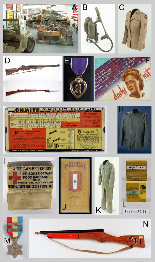 A collage of 14 exhibition or collection photos. Detailed information about the objects is included at the bottom of the article.